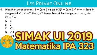 #SIMAKUI2019                                      Bahas Matematika IPA SIMAK UI 2019 Kode 323 | No 6