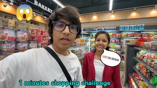 1 minutes shopping challenge Perru😍 @souravjoshivlogs7028