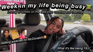 Work day in my life being 19 | DRIVE WITH ME TO SCHOOL! + running errands