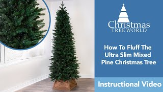 How to Fluff a Slim Christmas Tree | Ultra Slim Mixed Pine | Christmas Tree World