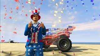 GTA 5 INDEPENDENCE DAY DLC - GTA 5 DLC SHOWCASE (LIBERATOR, FIREWORKS & MORE)