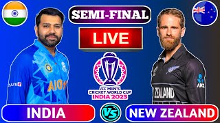 🔴Live: India vs New Zealand, Semi-Final | IND vs NZ Live Cricket Scores | Live Cricket Match Today