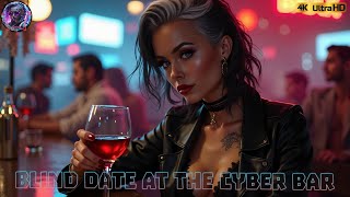 Meeting a Blind Date at the Cyber Bar [AI #Flux Art] #cute #beautiful #girl #ai #art #hyperrealism