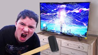 mom unplugs tv during fortnite event.. BIG MISTAKE