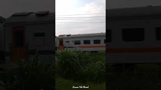 Kereta Api Kahuripan Melintasi Persawahan Sumbergempol #shorts