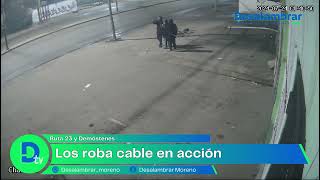 🚨 Los roba cable en acción #crime #argentina #moreno #noticias