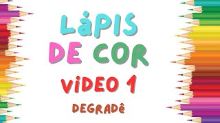 Degradê com Lápis de cor