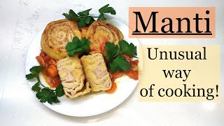 MANTI/ A SIMPLE RECIPE OF MANTI IN A PAN/ LAZY MANTY FAST