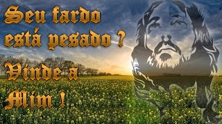 Seu fardo está pesado❓ Renove sua fé e coragem❗️ Vinde a mim❗️ Jesus o carregador de fardos❗️