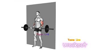 Do it in this way  Barbell Strict Curl