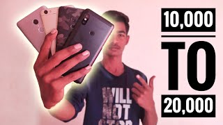 Smartphones Between 10,000 to 20,000 | Top Budget SmartPhones | HINDI