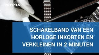 Stalen horlogeband inkorten in 2 minuten