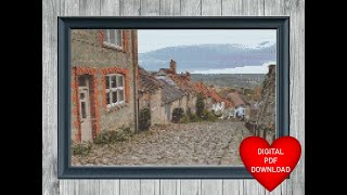 English Cottages Cobbled Street Video