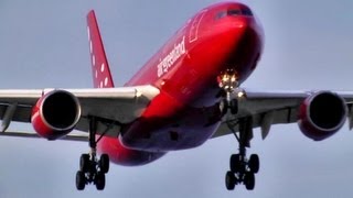 Beautiful Air Greenland / Airbus A330-200 Landing (1 minute. Just plain Spotting) HD1080p