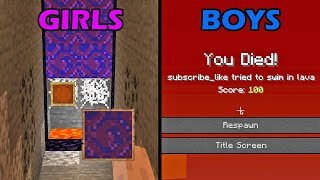 how girls prank boys in minecraft