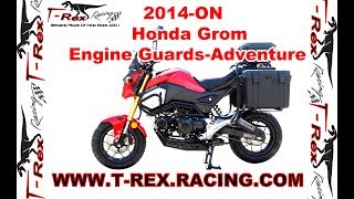 T-Rex Racing 2014-On Honda Grom, MSX25 Engine Guards-Adventure style