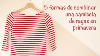 How to style a Red Striped T-shirt in Spring