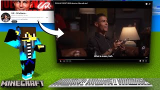 MINECRAFT BUT IM WATCHING @cristiano AND SUBSCRIBING HIM!