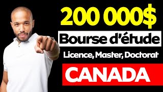 Bourse d'étude universitaire au Canada, entièrement financé, niveau Licence - Master et Doctorat