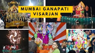 mumbai ganapati visarjan 2024  | Mumbai ganesh visarjan | ganapati visarjan vlog