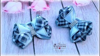 🎀 Школьные бантики из репсовых лент 🎀 Канзаши 🎀 Ribbon bow Kanzashi 🎀 Hand мade 🎀 DIY