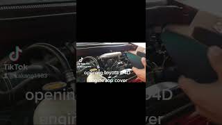 Toyota D4D engine top cover remove and install.