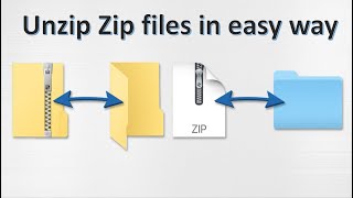 How to unzip a zip folder in easy way