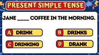 Present simple tense quiz 2024