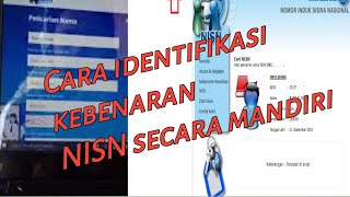 Cara cek kebenaran data NISN siswa Terbaru