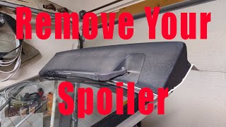 Quick tip! How to remove your spoiler! 300zx z31