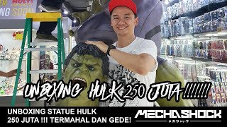 Unboxing HULK 250 JUTA TERBESAR DI INDONESIA 3 METER! REKOR STATUE HULK 1:1 TERMAHAL SMAASHHH !