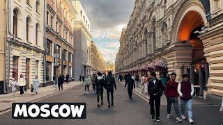 🇷🇺 Autumn 🍁 walk through beautiful MOSCOW [4K]