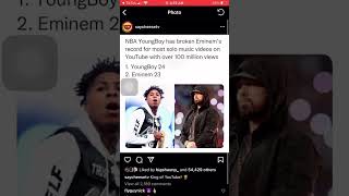 NBA Youngboy has breaks Eminem record