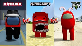 GTA 5 AMONG US VS MINECRAFT AMONG US VS ROBLOX AMONG US - WHO IS BEST?