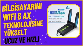 UYGUN FİYATLI FENVI WIFI 6 AX1800 USB ADAPTÖR | REALTEK CHIPSET BU FİYATLA KAÇMAZ