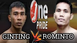 RUMINTO  vs  GINTING ./ONEPRIDE