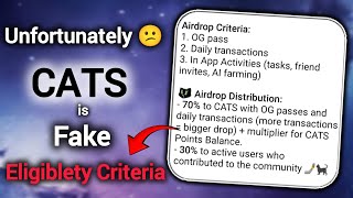 CATS Airdrop Eligiblety Criteria? | $CATS Token Price Prediction