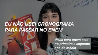 Por que eu não usei cronograma para passar em medicina + dicas