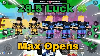 28.5 Luck + MAX OPENING ON EVERY MAP TWICE!! (INSANE LUCK!’😱) *Update 35*