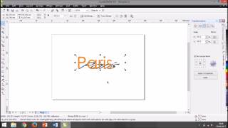 CorelDRAW- Cara membuat efek Emboss dan Shadow