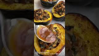 Tempeh Miso Stuffed Acorn Squash