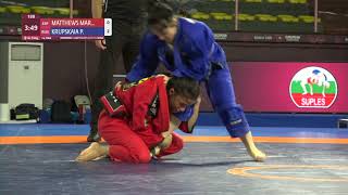 1/4 Women's GP GI - 53 kg: N. MATTHEWS MAR (ESP) v. P. KRUPSKAIA (RUS)