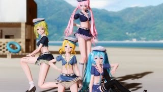 【MMD】マイルームディスコナイト - Miku, Luka, GUMI, Rin HD 1080p