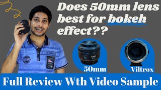 Canon 50mm 1.8 Lense and Viltrox Speed Booster Unboxing & Review | How Can I Help U | Hindi