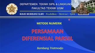 Persamaan Diferensial Parsiil – Bambang Triatmodjo