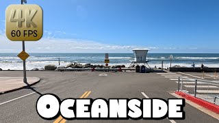 Driving Around Beautiful Oceanside, California in 4k Video