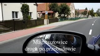 Samochodem testujemy nową drogę w Magnuszowicach