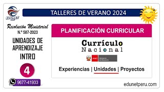 Planificación Curricular 2024 - 04 | INTRO Unidades de Aprendizaje