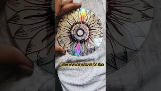 Day 3/7: Just Marker DIYs | CD Art 🌻💁 #art#diy#easy#craft#viral#shorts#trendingonshorts#india#howto