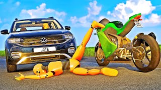 Motorbike and Car Crashes #02 [BeamNG.Drive]